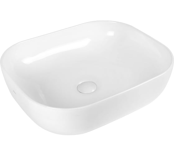 Изображение товара Раковина накладная прямоугольная BOND 50х40х14,5см керамическая белая S61-500