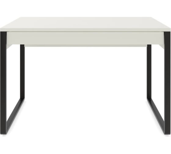 Изображение товара Письменный стол Desk Question лофт DQ MADRID М-1 черный/белый шагрень, 1200х600х769 мм 117266