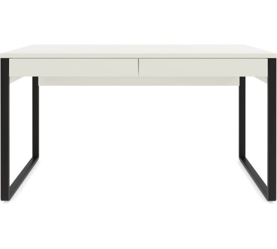 Изображение товара Письменный стол Desk Question лофт DQ MADRID М-2 черный/белый шагрень, 1400х600х770 117269