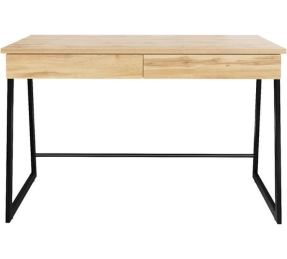 Изображение товара Письменный стол Desk Question лофт DQ MADRID М-3 черный/дуб табачный, 1200х600х775 мм 117272