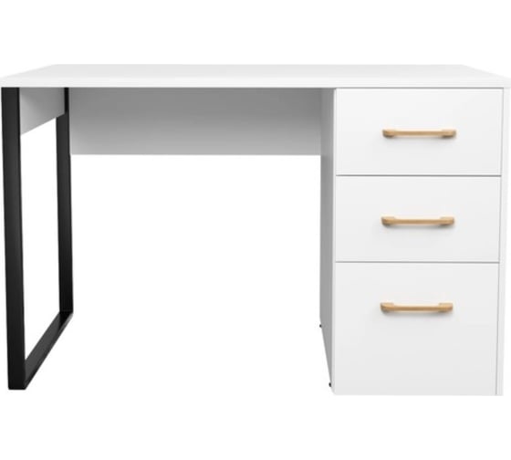 Изображение товара Письменный стол Desk Question лофт DQ MADRID М-7 белый шагрень, 1200х600х775 мм 117282