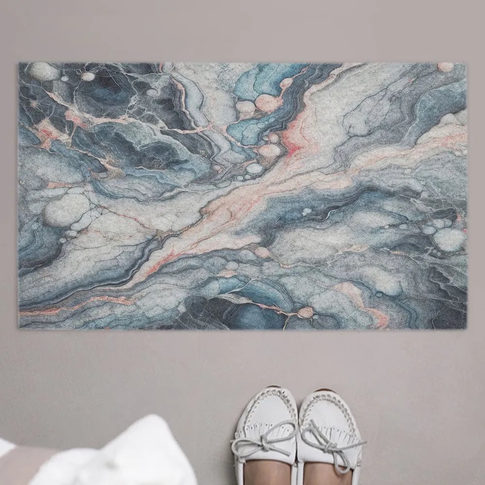 Изображение товара Придверный коврик в прихожую с принтом JoyArty Мраморное панно 45х75 см door_sd1112