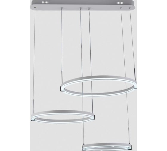 Изображение товара Люстра потолочная Schaffner Storia 3420-3L, цвет белый. Освещение до 15 кв.м, мощность 132 Вт Storia 3420-3L WH+CR IR