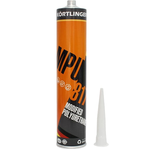 Изображение товара Кузовной герметик нейтральной вулканизации полиуретановый Kortlinger MPU-817 Серый, 300 мл. 81730003