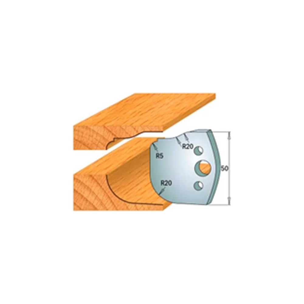 Изображение товара Нож профильный 50 мм для насадной фрезы ROTIS 27 модель 40069577