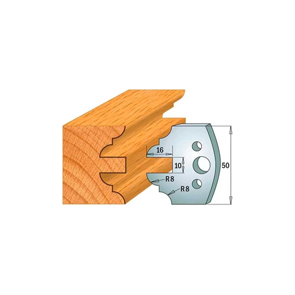 Изображение товара Нож профильный 50 мм для насадной фрезы ROTIS 40069523