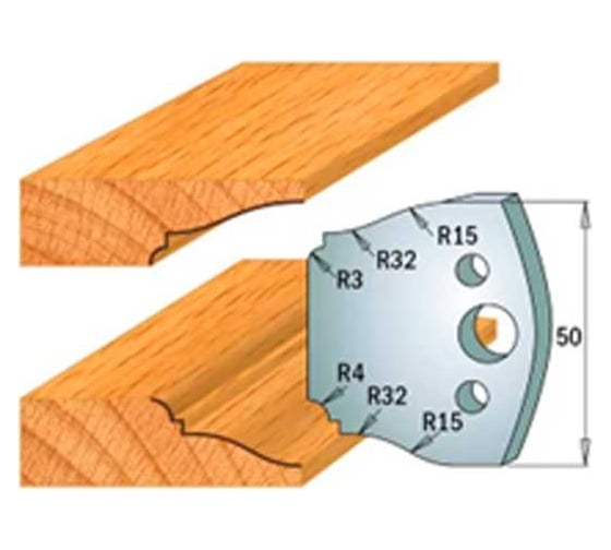 Изображение товара Нож профильный 50 мм для насадной фрезы 26 ROTIS 40069568