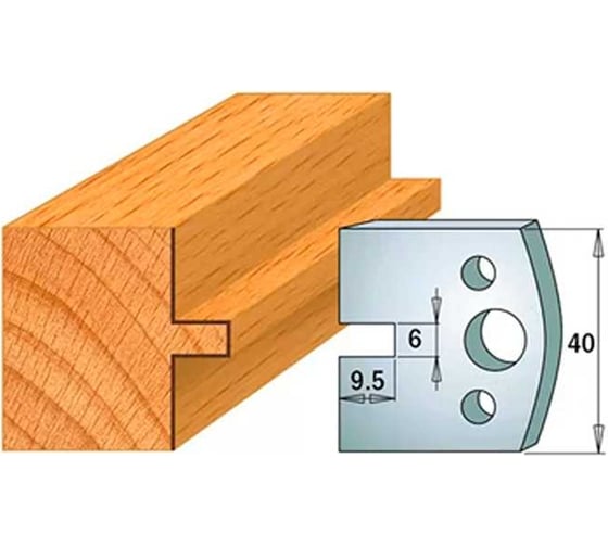 Изображение товара Нож профильный 40 мм для насадной фрезы 14 ROTIS 40069017