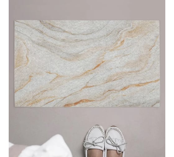 Изображение товара Коврик придверный JoyArty в прихожую с принтом Нежный мрамор 45х75 см door_sd1114