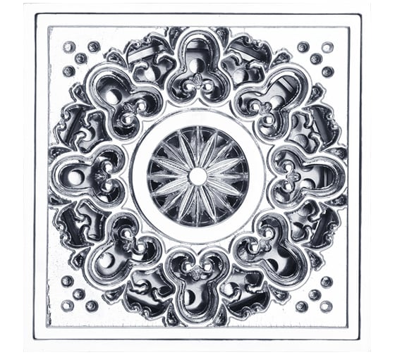 Изображение товара Сливной трап Veragio CANYON d40 с декор решеткой, 100х100 мм, с механическим обратным клапаном, хром VR.CAN-2017.CR