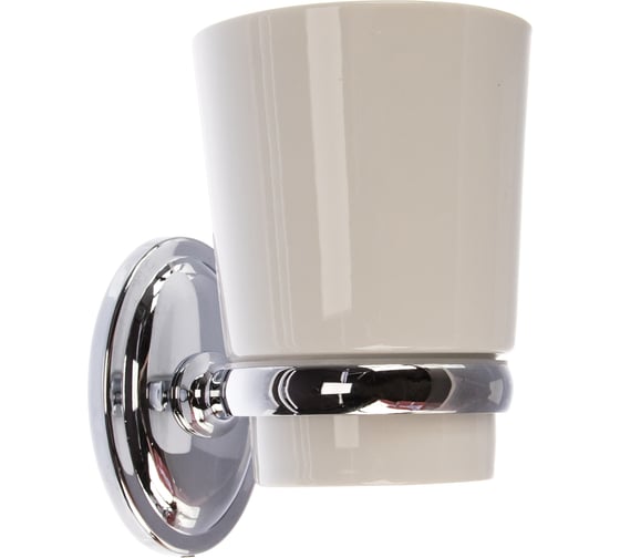 Изображение товара Стакан настенный, BONJOUR хром/керамика