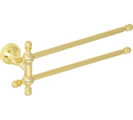 Изображение товара Полотенцедержатель двойной поворотный L30 см GIALETTA золото