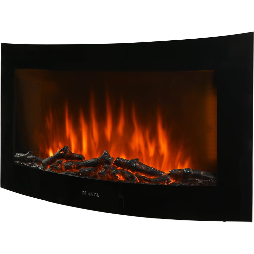 Изображение товара Электрокамин настенный Planta PFP-WM190CURV с эффектом огня и дистанционным управлением