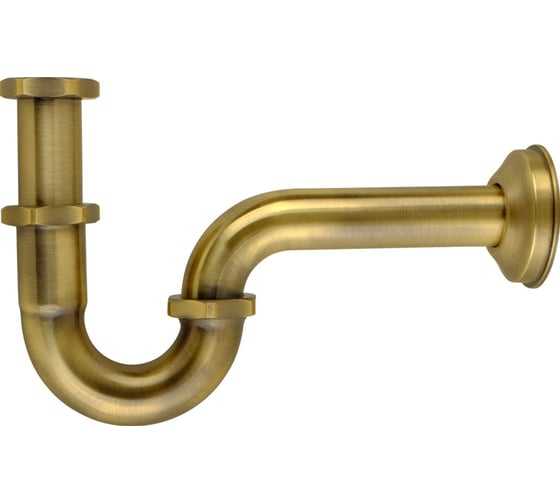 Изображение товара Сифон для раковины Veragio Sbortis 150-180 см, S-образный, 1 1/4", бронза VR.SBR-8117.BR