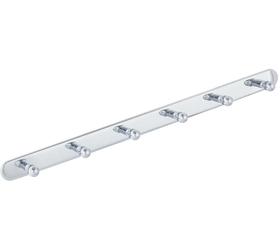 Изображение товара Планка с 6-ю крючками Veragio Gialetta 47.5 см, хром VR.GIL-6439.CR