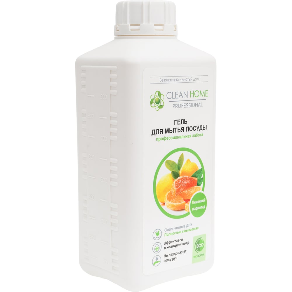 Изображение товара Гель для мытья посуды CLEAN HOME Лимонный мармелад 1 литр