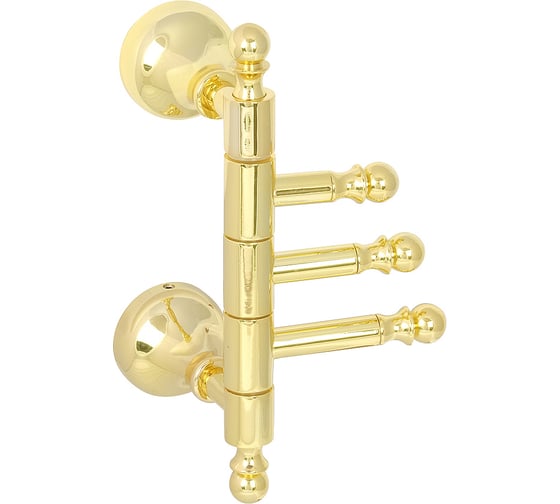 Изображение товара Поворотный тройной крючок Veragio Gialetta золото VR.GIL-6435.DO