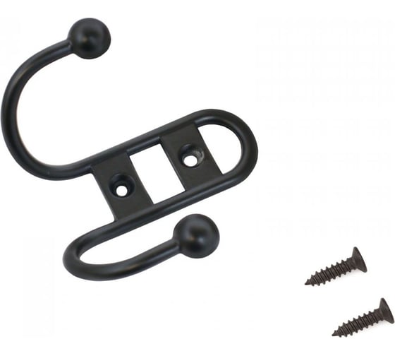 Изображение товара Крючок-вешалка Стандарт 208 B BL матовый черный ЕВРОПАКЕТ 14619