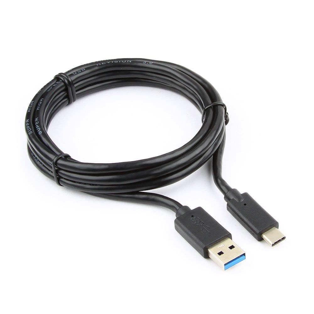 фото Кабель usb cablexpert, usb3.0 am/usb type-c, 1.8м, пакет ccp-usb3-amcm-6