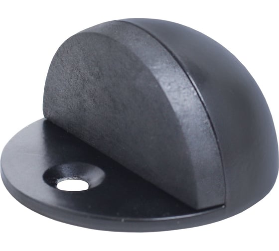 Изображение товара Дверной ограничитель Стандарт 8185 BL круглый матовый черный ЕВРОПАКЕТ 14621