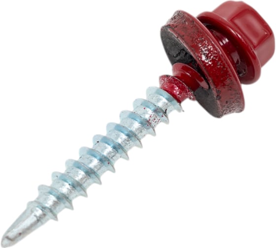 Изображение товара Саморез HAUPT 4.8х35 мм, крашеный, в упаковке 250 шт., красно-коричневый (RAL 3011) 4673729050098