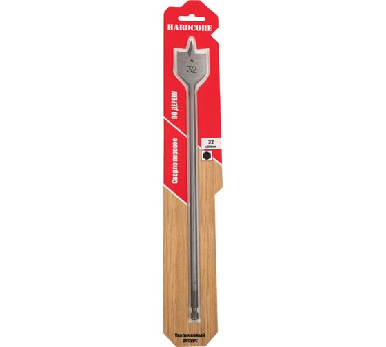 Изображение товара Сверло по дереву перовое с подрезателями Long (32х300 мм) Hardcore 163230