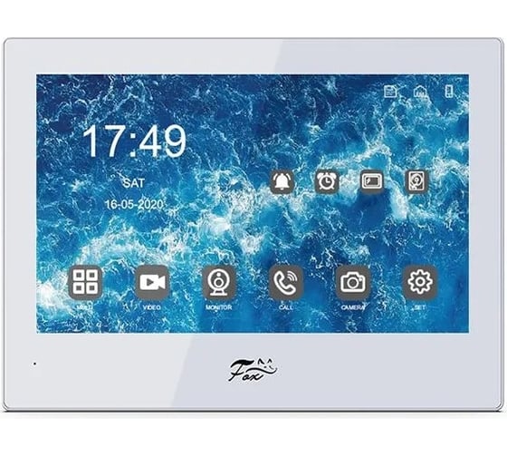 Изображение товара IP-домофон 8” FOX IPS LCD (1280x800), WIFI, LAN, POE FX-IVD800WPE (АНДРОМЕДА 8W)