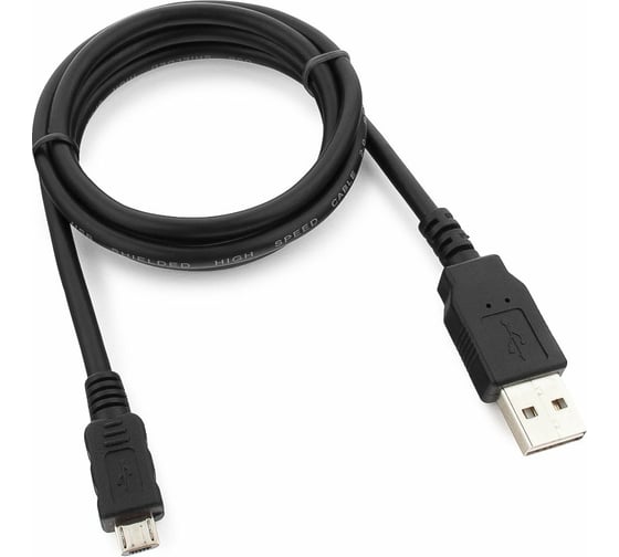 Изображение товара Кабель Cablexpert USB 2.0, мультиразъем USB A, AM/microB, 5P, 1м, пакет CC-mUSB2D-1M