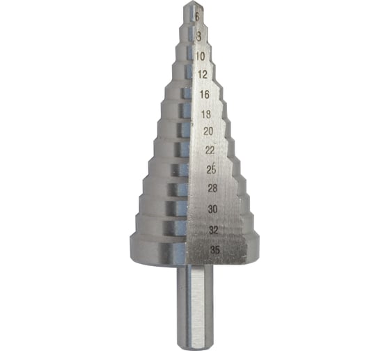 Изображение товара Сверло по металлу шаговое (6-35 мм; 13 ступеней) Hardcore 142635