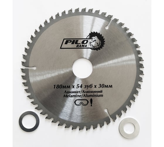 Изображение товара Диск пильный по ламинату и алюминию (185х30/20 мм; 54TPI) Pilorama 511854