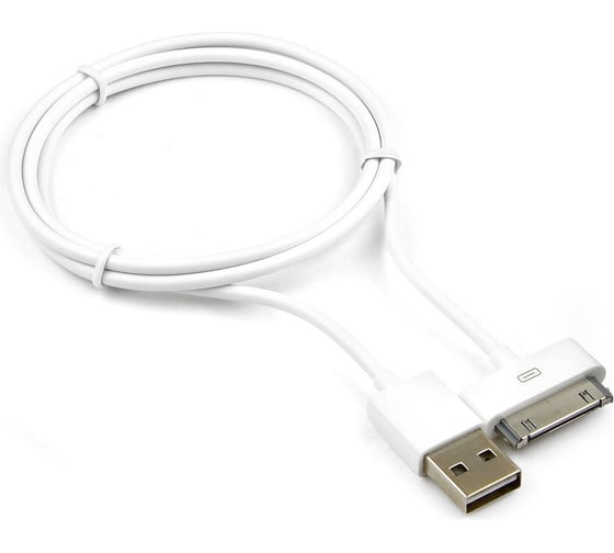 Изображение товара Кабель Cablexpert USB, AM/Apple для iPhone/iPod/iPad, 1м, белый пакет CC-USB-AP1MW
