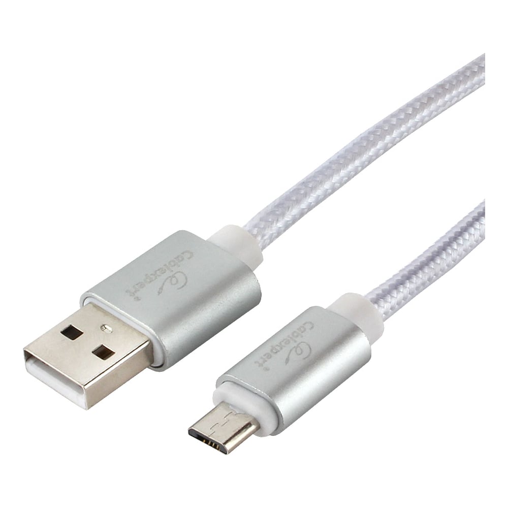 фото Кабель cablexpert usb 2.0 am/microb длина 1.8 м серебристый cc-u-musb01s-1.8m