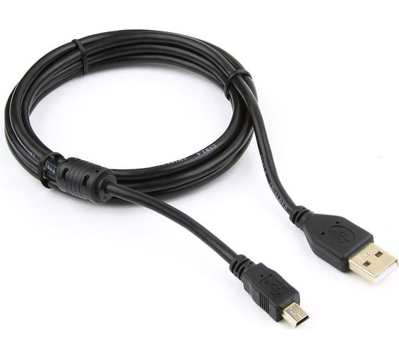 Изображение товара Кабель Cablexpert USB 2.0 Pro AM/miniBM 5P 1.8 м экран черный CCF-USB2-AM5P-6