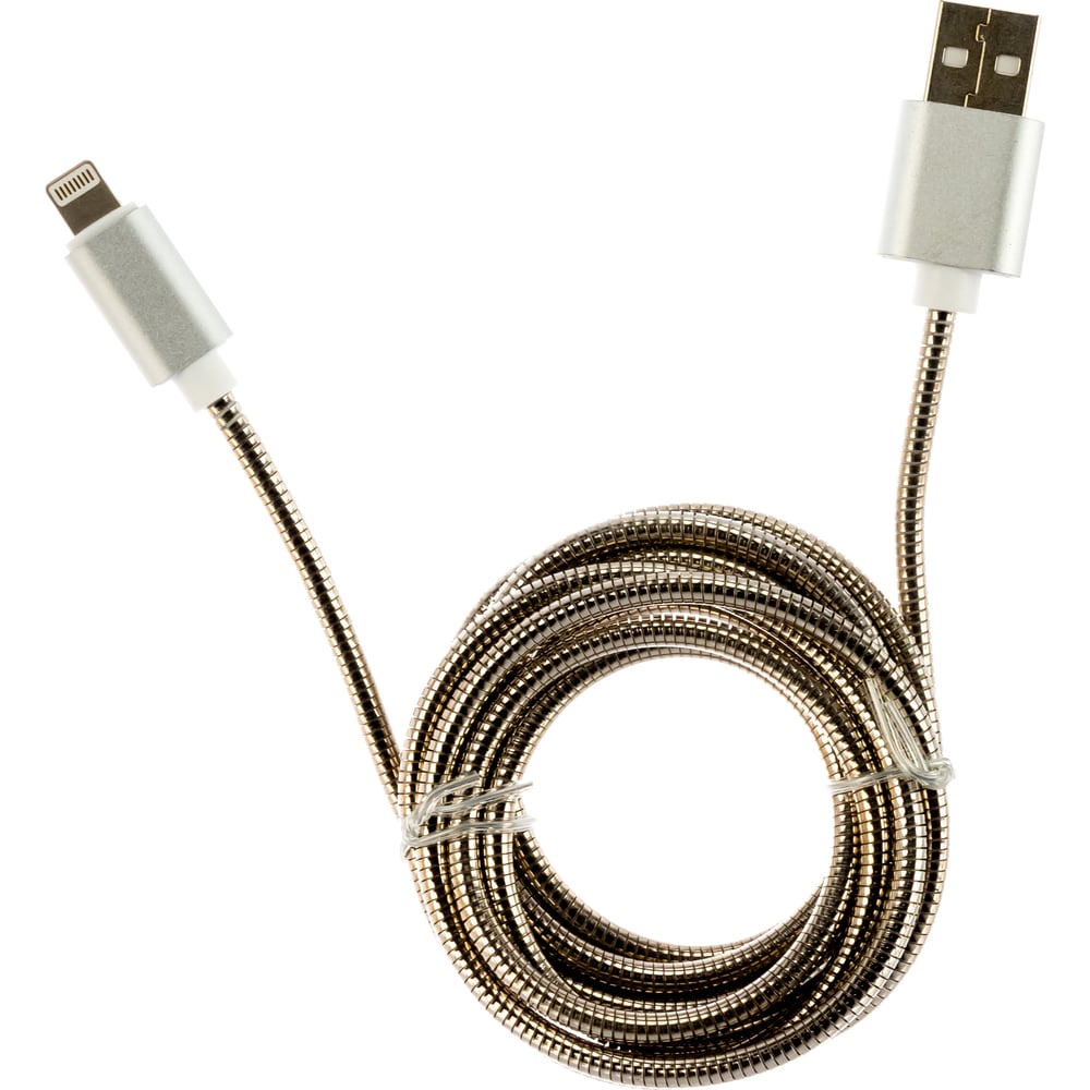 фото Кабель для apple cablexpert am/lightning, длина 1.8м, серебро cc-g-apusb02s-1.8m