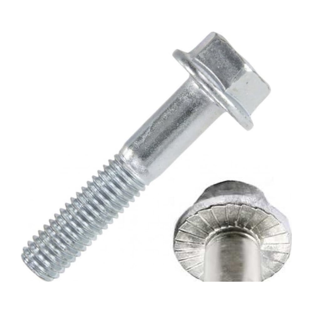 Изображение товара Болт ЦКИ с фланцем DIN6921 М6x60 из нержавеющей стали A2