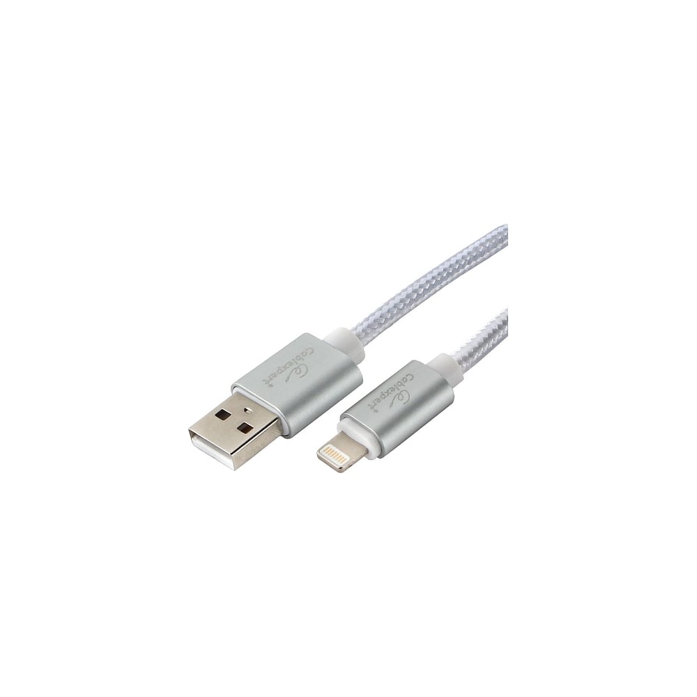 фото Кабель cablexpert, для apple, am/lightning, длина 1 м, серебристый, cc-u-apusb02s-1m