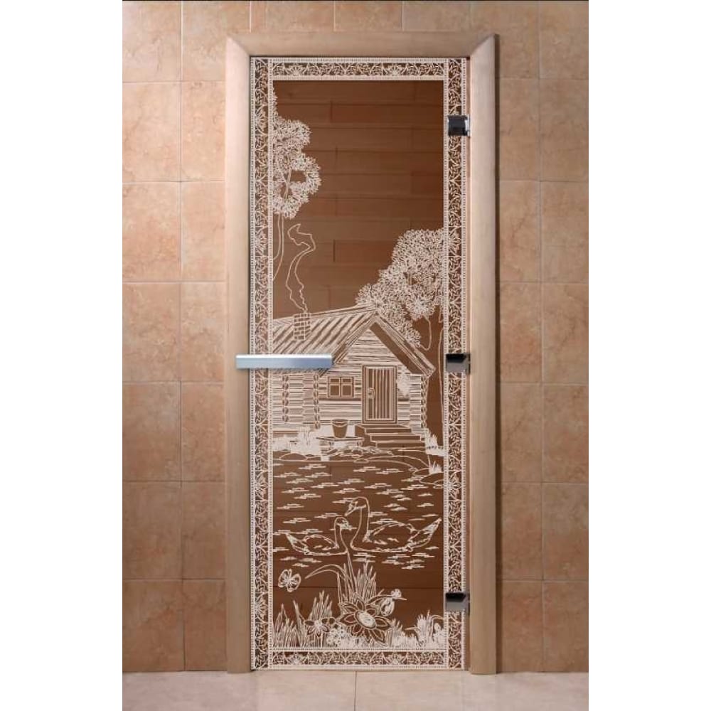 Дверь для бани DoorWood шкаф пенал stella polar кармела 30 стекло ольха белая sp 00000192