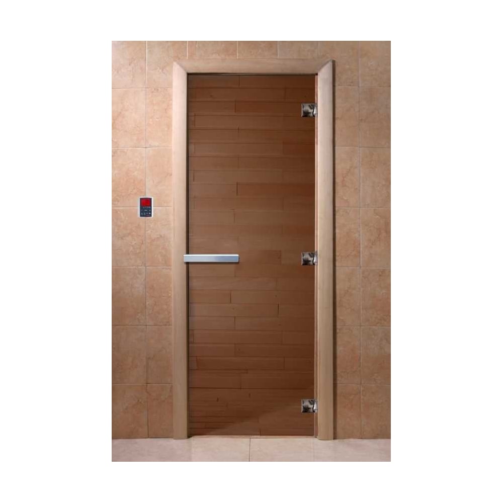 Изображение товара Стеклянная дверь DoorWood Бронза 170x70 DW01481 с закаленным стеклом