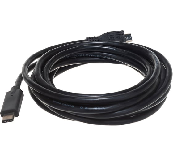 Изображение товара Кабель USB Cablexpert USB2.0 microBM/USB Type-C, 3м, пакет CCP-USB2-mBMCM-10
