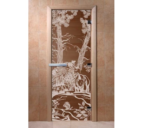 Изображение товара Дверь DoorWood "Мишки" (бронза) 170x70 DW01837