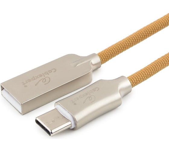 Изображение товара Кабель Cablexpert USB 2.0 AM/Type-C, длина 1.8м, золотой CC-P-USBC02Gd-1.8M
