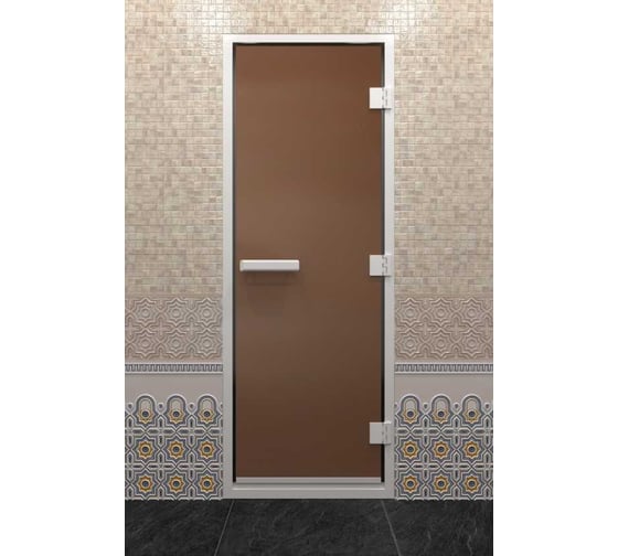 Изображение товара Дверь DoorWood Хамам "Бронза матовая" 190x70 DW00806