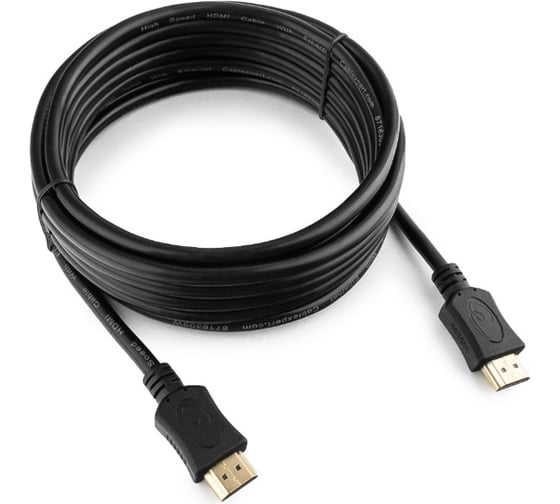 Изображение товара Кабель Cablexpert серия Light HDMI v1.4, 19M/19M, 4.5м, позол.разъемы, экран, черный CC-HDMI4L-15