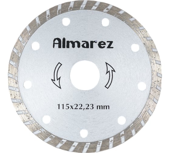 Изображение товара Диск отрезной алмазный Турбо (115х22.23 мм) Almarez 301115