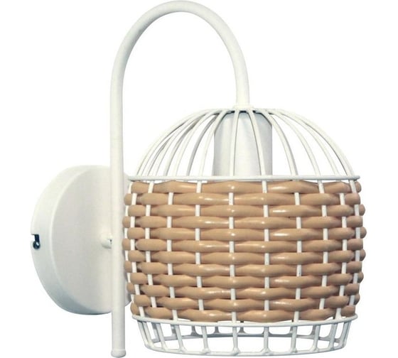 Изображение товара Светильник настенный ЭЛЕТЕХ Кантри 511 НББ 01-60-175 оплетенный белый 1005405195