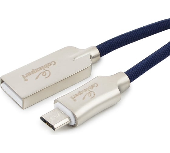 Изображение товара Кабель Cablexpert USB 2.0 AM/microB, длина 1.8м, синий CC-P-mUSB02Bl-1.8M