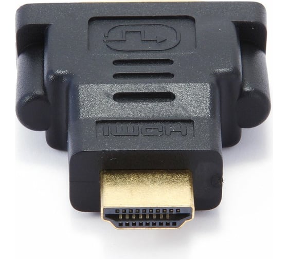 Изображение товара Переходник Cablexpert HDMI-DVI, 19M/25F, пакет, золотые разъемы A-HDMI-DVI-3