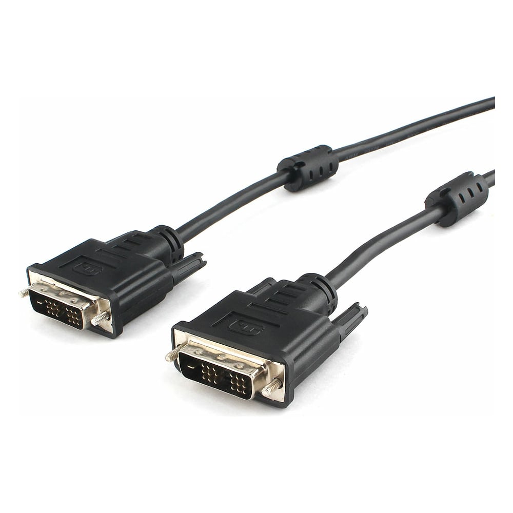 фото Кабель cablexpert dvi-d, single link, 19m/19m, 1.8м, ccs, черный cc-dvil-bk-6