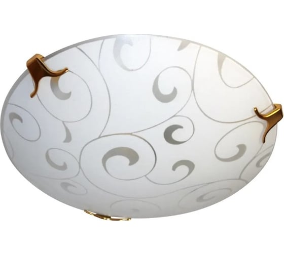 Изображение товара Светильник настенно-потолочный ЭЛЕТЕХ Морокко 250 НПБ 01-60-130 М15 матовый белый /кл.золото [ИМ] 1005206068