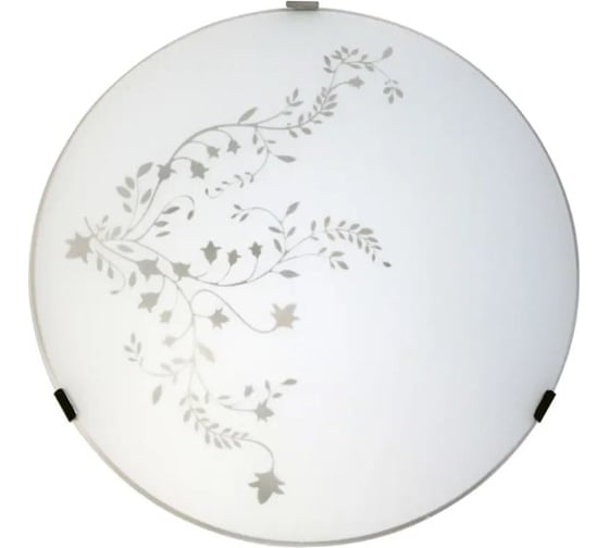 Изображение товара Светильник настенно-потолочный ЭЛЕТЕХ Нежность 300 НПБ 01-2x60-139 М16 матовый белый /кл.штамп металлик [ИМ] 1005206076